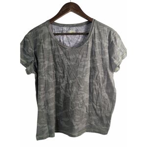 Vineyard Vines Camouflage Green Cotton Surf Tee Shirt